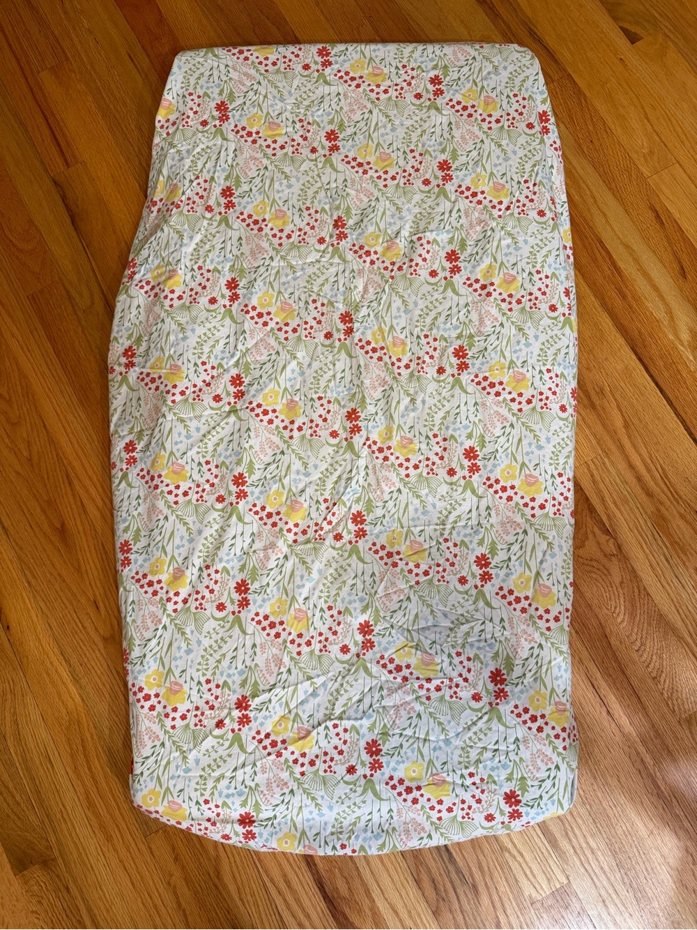 Crate & Kids Floral Cotton Crib Fitted Sheet